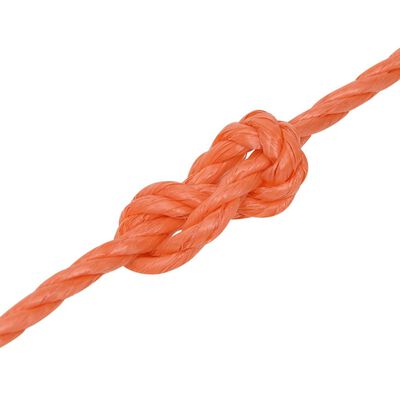 vidaXL Работно въже оранжево 8 мм 100 м полипропилен