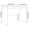 vidaXL Бюро Старо дърво 100 x 50 x 76 см
