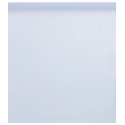vidaXL Фолио за прозорци статично прозрачно бял мат 45x1000 см PVC