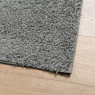 vidaXL Шаги килим с дълъг косъм "PAMPLONA" модерен зелен 100x200 см