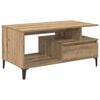 vidaXL Масичка за кафе Дъб 90 x 49 x 45 см Инженерно дърво