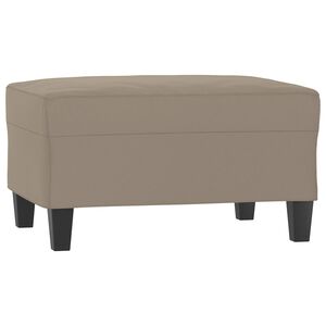 vidaXL Табуретка, таупе, 70x55x41 см, плат микрофибър