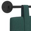 vidaXL Висяща табла Едноцветен Тъмен зелен 130 x 55 x 5 см текстил