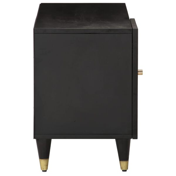 vidaXL ТВ шкаф, 80x31,5x46 см, мангово дърво масив