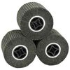 vidaXL Шлифовъчни ролки 3 pcs Черно 12 x 12 x 10 см Синтетични влакна