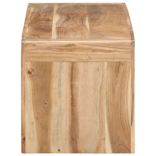 vidaXL ТВ шкаф, 120x33x33 см, акациево дърво масив