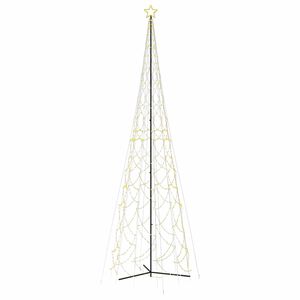 vidaXL Коледна елха с шишарка, топло бяло, 3000 LED диода, 230x800 см