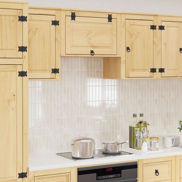 vidaXL За шкафове SKI Кехлибарен 60 x 32 x 40 см Солидно борово дърво