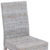 vidaXL Трапезен стол 2 pcs Бял лак 45 x 54 x 93 см