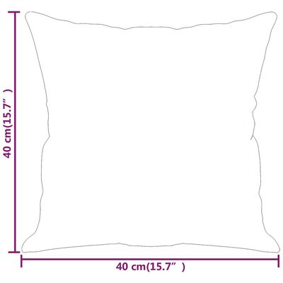 vidaXL Декоративни възглавници, 2 бр, таупе, 40x40 см, плат