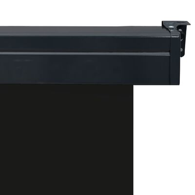 vidaXL Вертикална тента за балкон, 65x250 см, черна