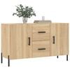 vidaXL Сайдборд, дъб сонома, 100x36x60 см, инженерно дърво