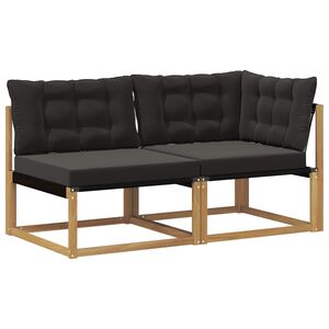 vidaXL Секционен диван с възглавница Бяло 162,5 x 83 x 73 см
