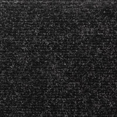 vidaXL Стелки за стъпала, 10 бр, черни, 65x21x4 см, иглонабита тъкан