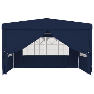 vidaXL Професионална парти шатра със стени 4x4 м синя 90 г/м²