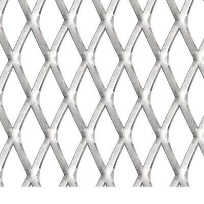 vidaXL Мрежа оградна, неръждаема стомана, 100x85 см, 20x10x2 мм