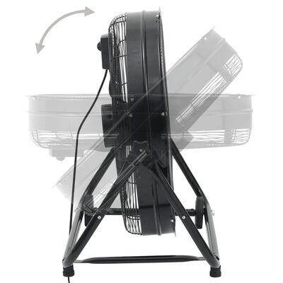 vidaXL Индустриален барабанен вентилатор, 60 см, 180 W, черен