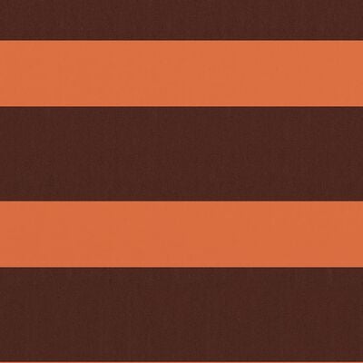 vidaXL Балконски параван, оранжево и кафяво, 75x500 см, оксфорд плат