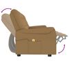 vidaXL 4-местен масажен реклайнер с поставка за чаша, таупе