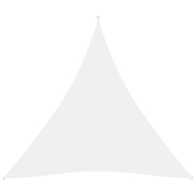vidaXL Платно-сенник, Оксфорд плат, триъгълно, 3,6x3,6x3,6 м, бяло