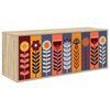 vidaXL Стенен телевизионен шкаф ESSEN 102 x 33 x 40 см Дъб сонома