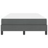 vidaXL Легло с пружинирана основа Тъмен сив 120 x 190 cm текстил