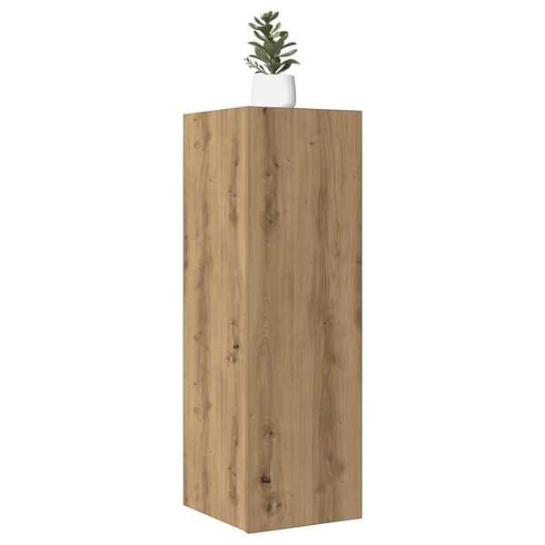 vidaXL Комплект шкаф за телевизор от 2 части Дъб Artisan 30,5x30x90 cm