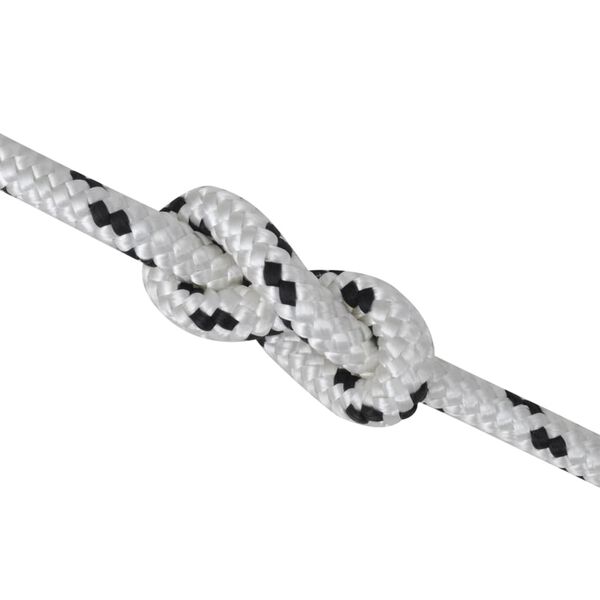 vidaXL Плетено въже за лодки, полиестер, намотка 8 мм x 50 м