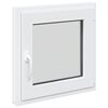 vidaXL Прозорец за мазе RISOR 50 x 50 cm PVC и стъкло Бяло