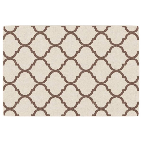 vidaXL Килим за открито и закрито къс косъм шарен 120x180 см неплъзгащ