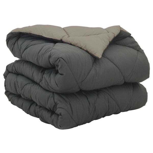 vidaXL Пълно годишно юрганче Светло сиво и антрацит 200 x 155 см