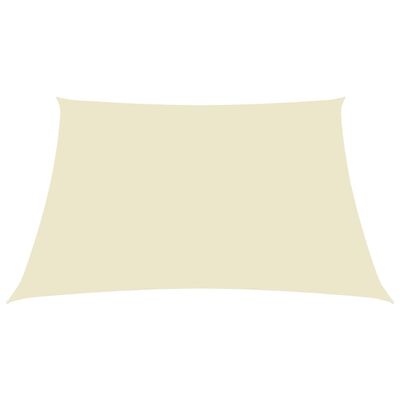vidaXL Платно-сенник, Оксфорд текстил, правоъгълно, 4x5 м, кремаво