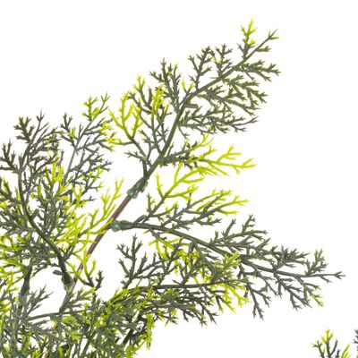 vidaXL Изкуствено растение кипарисово дърво със саксия, зелено, 150 см