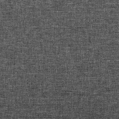 vidaXL Горна табла за легло с уши, тъмносива, 183x16x118/128 см, плат