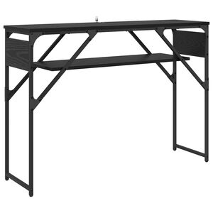 vidaXL Конзолнамаса Черния дъб Инженерна дървесина 105x30x75см