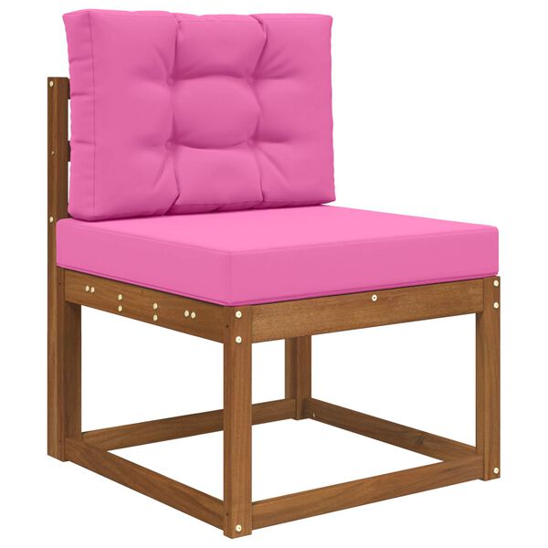 vidaXL Възглавница за диван на открито 2 pcs Розово Полиестер