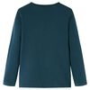 Детска тениска с дълъг ръкав, тъмнозелена, 128