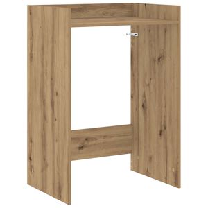 vidaXL Шкаф за пералня със съхранение Дъб артизан 67,5 x 48 x 97 см