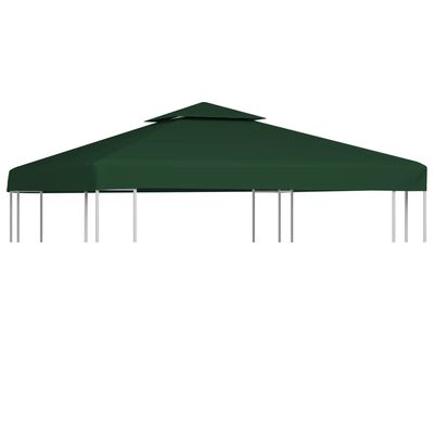 vidaXL Покривало за шатра, резервно, зелено, 310 гр/м², 3х3 м