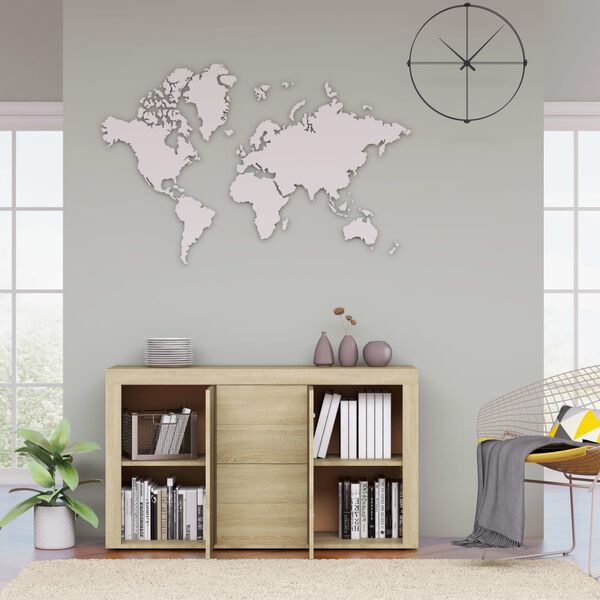 vidaXL Бюфет, дъб сонома, 120x36x69 см, инженерно дърво