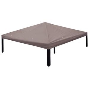 vidaXL Покривало за беседка Таупе 300 x 300 cm Полиестер и стомана