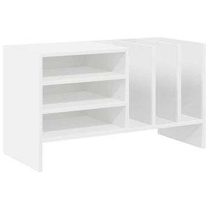 vidaXL Шкаф за грамофонни плочи Бяло 78.5 x 35 x 45 см