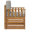 vidaXL Комплект дивани за открито Естествен 71 x 63 x 73 см