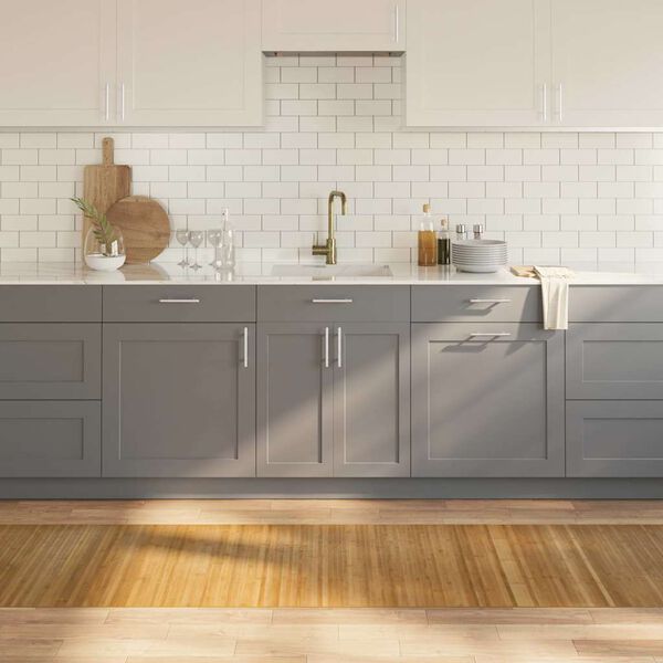 vidaXL Килим, правоъгълен, натурален, 70x400 см, бамбук