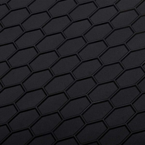 vidaXL Автомобилен килим Черно Каучук