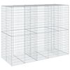 vidaXL Габионна кошница с покритие, 250x100x200 см, поцинковано желязо