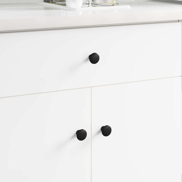 vidaXL Дръжка 12 pcs Черно &Oslash;30 мм Алуминий