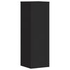 vidaXL Поставка за растения, черна, 33x33x100 см, инженерно дърво
