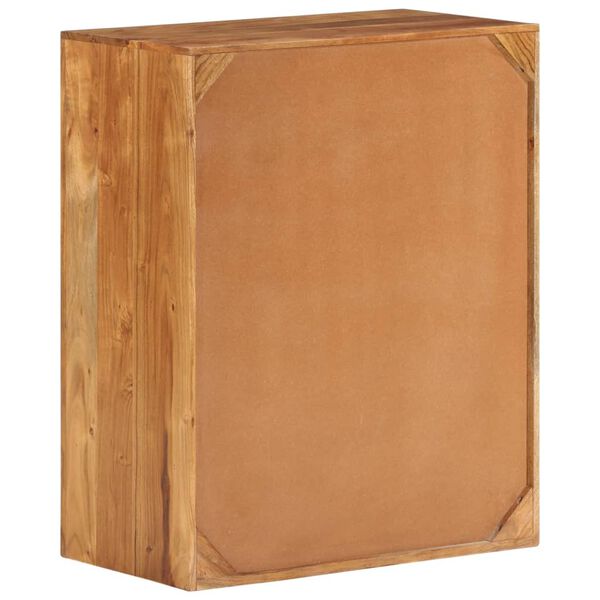 vidaXL Шкаф с чекмеджета, 60x33x75 см, акациево дърво масив