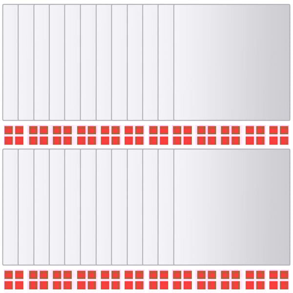 vidaXL Огледални плочки, 24 бр, квадратно стъкло